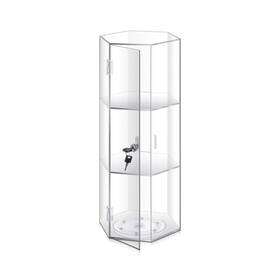 Colingmill Jyi-colingmill-3874 24ftft H Rotating Jewelry Display Case With Lock And Keys 360-degree Locking A