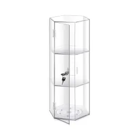 Jyi-colingmill-3874 Colingmill 24ftft H Rotating Jewelry Display Case With Lock And Keys 360-degree Locking A