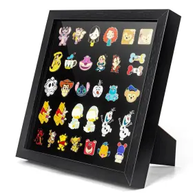 Chmlk08 Collecthall 11x11 Enamel Pin Display Frame Collection Shadow Box Desktop And Wall D