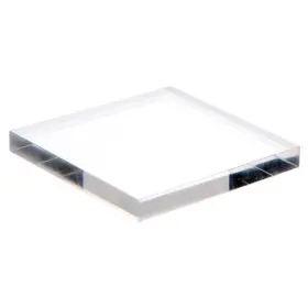 Collecting Warehouse 840003115130 Clear Acrylic Square Polished Edge Display Base 2 Inch W X D 0.25 1