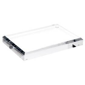 Collecting Warehouse Ad0539 Clear Acrylic Rectangular Beveled Display Base 6 Inch W X 4 D 0.75 1