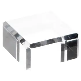 Ad1106 Collecting Warehouse Clear Polished Acrylic Square Beveled Display Base 2 Inch W X D 1