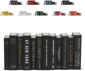 Colorbloc Cbv1 12 Decorative Faux Books Fake For Bookshelf Decor Coffee Table Black