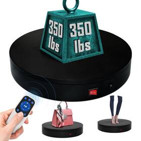 Comxim Mt320rl40jv3-b 12.6inch/350lbs Capacity Electric Motorized Turntable Remote Rotating Display
