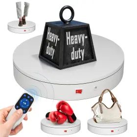 Mt400rl60jv3-w Comxim 15.8in Remote Motorized Electric Turntable Rotating Display Stand Pl Mt400rl60jv3-w Comxim 15.8in Remote Motorized Electric Turntable Rotating Display Stand Pl