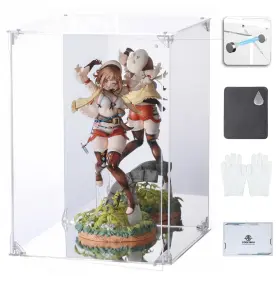 Dx2525-35 Cooltaku Acrylic Display Case Mirrored Back And Base Uv Protected Front D... Fast Ship
