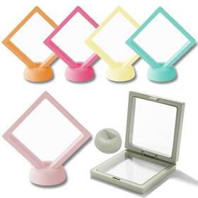 Corgimhz S7-eqyh-ixok 6 Pcs 3d Floating Frame Display Holder Stands Coins Case Travel Port