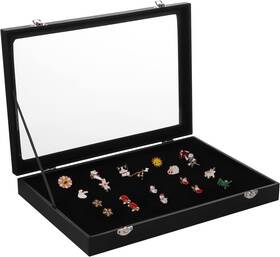 Cosyoo 15td0579p9azd Pin Display Case 13.8x9.5 Inch Dustproof Collection Box Pu
