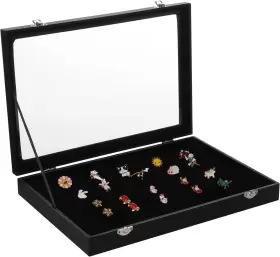 15td0579p9azd Cosyoo Pin Display Case 13.8x9.5 Inch Dustproof Collection Box Pu