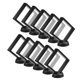 Crazystorey 097305348702 Set Of 10 Pcs Black Diamond Shape Display 3d Floating Frame Holder St