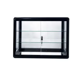 Crlhc-w2221p201226 Crlhc Tempered Glass Counter Top Display Showcase Standard Aluminum Framing With Lock