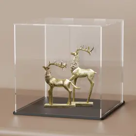 Dis-box-01 Crmpro 751433494569 Acrylic Display Case With Black Base 6 Inch Square Box For Showcase Counter