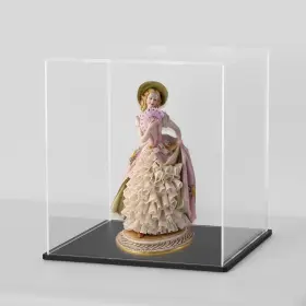 Disp711 Crmpro Clear Acrylic Display Case With Matt Black 7 Inch L X W 11 H Matte Base Disp711 Crmpro Clear Acrylic Display Case With Matt Black 7 Inch L X W 11 H Matte Base