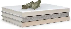 Db-l-d1 Cypress Gallery Decorative Book Set Large Linen Covered White Grey Cream Db-l-d1 Cypress Gallery Decorative Book Set Large Linen Covered White Grey Cream