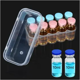 10-shot Dawnbox Db-d1 10ml Vial Holder Peptide Case For Firdge And Insulin Organizer 10-shot Dawnbox Db-d1 10ml Vial Holder Peptide Case For Firdge And Insulin Organizer