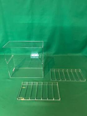 Desert Star Plastics Ej-1430 Display Case With 1 Inch Slots