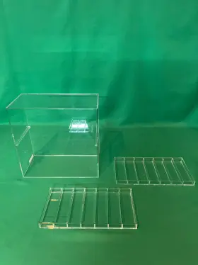 Ej-1430 Desert Star Plastics Display Case With 1 Inch Slots