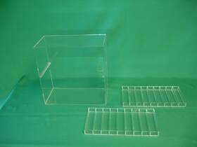 Desert Star Plastics Ej-1820 Display Case With 1 Inch Slot
