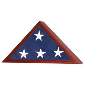 Displaygifts F003-che Flag Display Case Shadow Box Frame Holder For 4ftx6ft Folded Not Burial