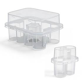 Dotshnk Hy027 10-slot Vial Holder For Fridge 2 Packs Space-saving Stackable Peptide And Insu
