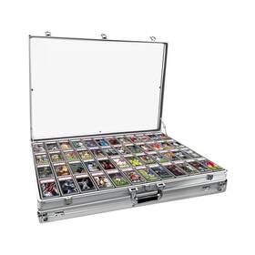 Duaxetongxia 786302905150 Aluminum Pmma Trading Card Display Case Table Top Portable Trade Show Display