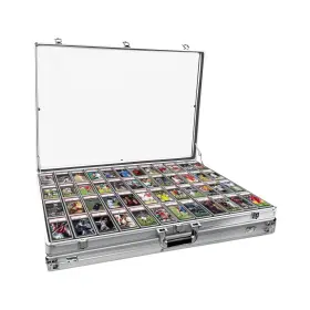 Duaxetongxia 786302905150 Aluminum Pmma Trading Card Display Case Table Top Portable Trade Show