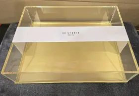 Bor10ds Ec Studio Heavyweight Acrylic/stainless Steel Display Box 15 Inch X11 X4 Italian