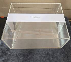 Ec Studio Bor20s Heavyweight Acrylic/stainless Steel Display Box 15 Inch X11 X8 Italian