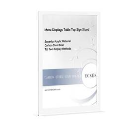 Eckek Sxb-242 Carbon Steel Sign Holder Menu Displays Double Sided Table Top Stand T