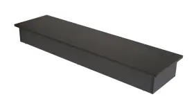 Wd6016-bk Econoco Wood Platform Bases For Glass Cubbies Black Melamine