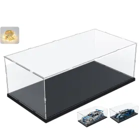 452520 Elepure Clear Acrylic Display Case For Lego 2022 Ford Gt 42154 42210 Nissan Gt-r
