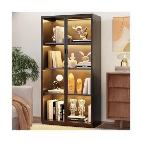 Eltean 705794859871 Display Cabinet With Glass Doors And Led Lights Case 3 Ad