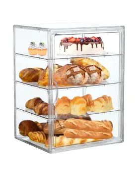 Mbh-3 Epsunorise Bread Box Large Boxs For Kitchen Countertop - 4 Layers Adjust... Fast Ship