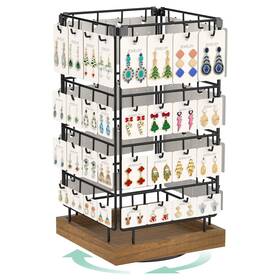 Esluker.ly E20240705 Esluker.ly Rotating Earring Display Holder Stand For Vendors Events Selling