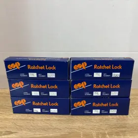 Es201 Esp 7rl Ratcheting Glass Door Showcase Lock Keyed Lot Of 6