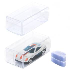Etnorsu 990526 100pcs Clear Display Case Assemble Countertop Box Cube Organizer St