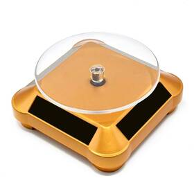 Fasttobuy 191673175505 Solar Display Stand Turntable Double Used Rotating For Uv