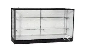 Kd4g-kd5g-kd6g-bk Fibonacci Displays Extra Vision Glass Display Showcase With Black Aluminum Frame