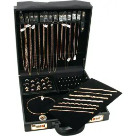 Zmja-2372 Findingking Large Jewelry Travel Attache Presentation Display Case