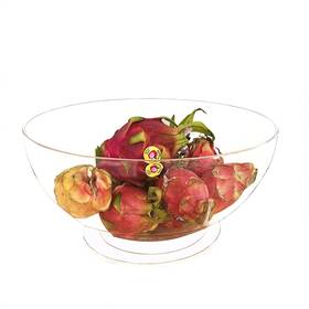 Fixturedisplays 100803-fish-nf 16 X 8.4 Inch Elegant 16-inch Clear Bowl For Small Fish Display 100803