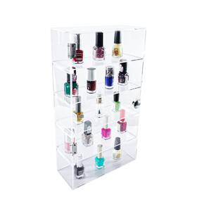 Fixturedisplays 10141-npf Clear Acrylic 5 Tiers Display Rack Case Organizer Storage Shot Glass