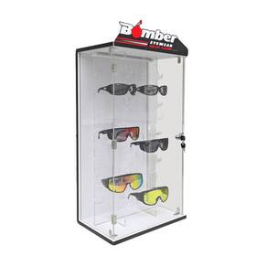Fixturedisplays 15225-nf 16x10x33.5 Inch Countertop 18 Pairs Eyewear Display Sunglass With Led Light