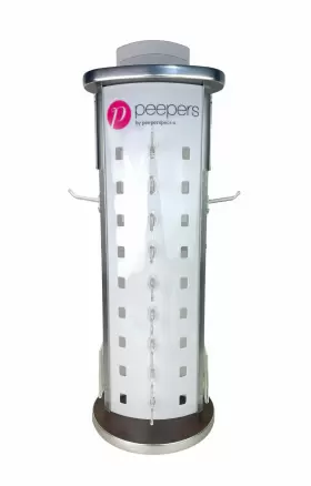 Fixturedisplays 18-pairs Peepers Round Counter Eyewear Stand Mirrors 18 Pair Sun/reading Glasses Spins