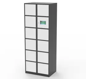18349-touchscreen Fixturedisplays 27x71x18 Inch Touchscreen Digital Metal Storage Locker Computer Controlkeylessaccess