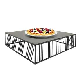 Fixturedisplays 22204 12x12x3.3 Inch Multi-purpose Metal Display Riser For Food And Home