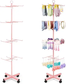 Flenpptly 744759302267 Retail Display Stand Rotating 4 Tier Spinning St