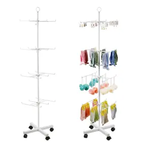 Fl-1126 Flenpptly Retail Display Stand Rotating 4 Tier Spinning For