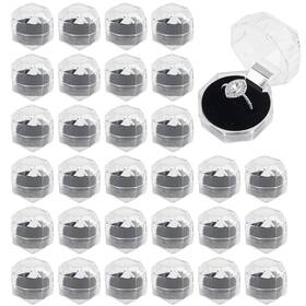 Framendino Mc19599 Group1 40 Pack Plastic Ring Boxes Storage Display Organizer Case With Fo