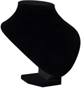 Freci 414831889345 Necklace Display Stand Wooden Velvet Bust Mannequin -