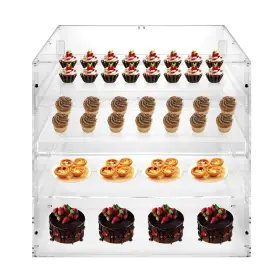 3-tray Fxeipol Xn5q3w Pastry Display Case Bakery 18.7 X 17.7 17.7in Acrylic